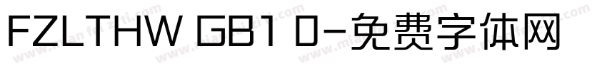 FZLTHW GB1 0字体转换